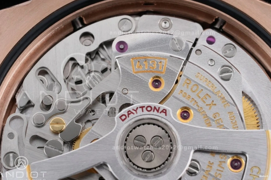 126515 Oyster-flex Best VSF Dial 1:1 On Daytona DD4131 Strap Weight Gain Marker RG Sub-dial Stick Black Edition 0129